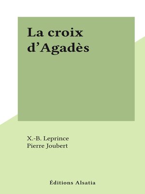 cover image of La croix d'Agadès
